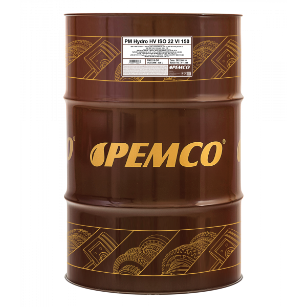Масло гидравлическое PEMCO Hydro HV ISO 22 вязк.245 208 л.